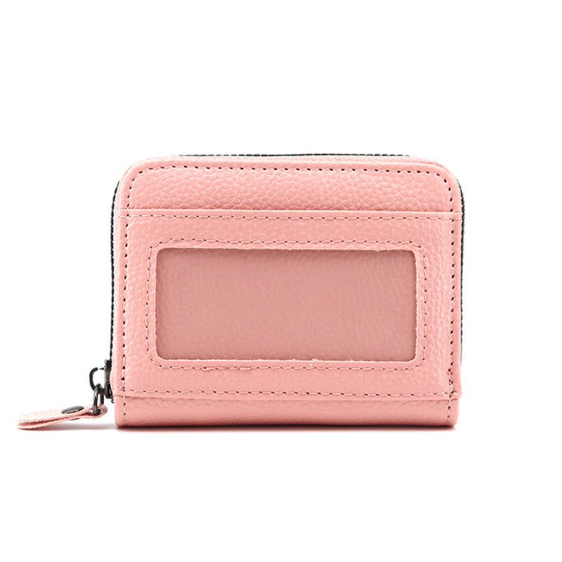 Wholesale Anti-demaxing lychee pattern card holder